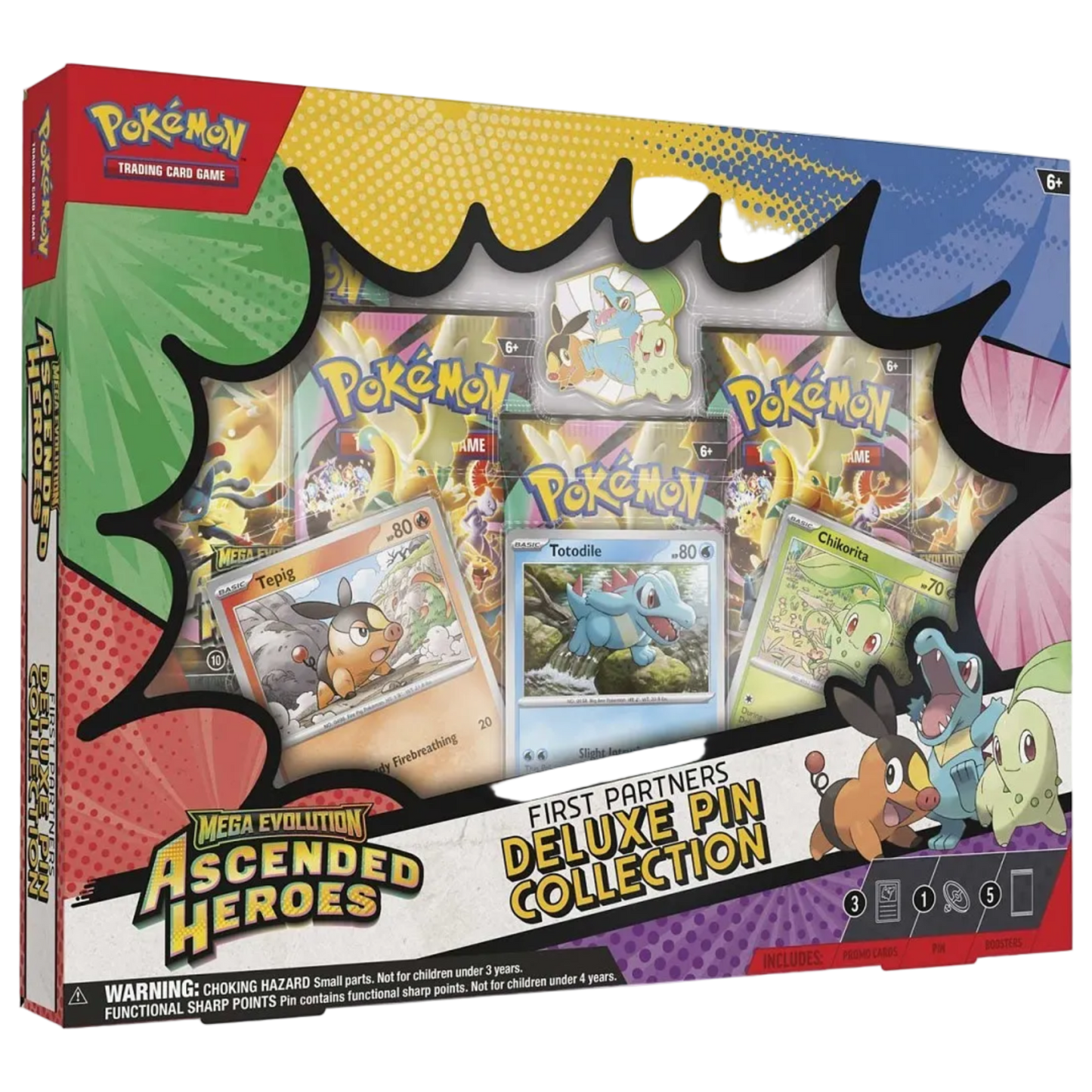 Pokèmon TCG: Mega Evolution Ascended Heroes First Partners Deluxe Pin Collection Box