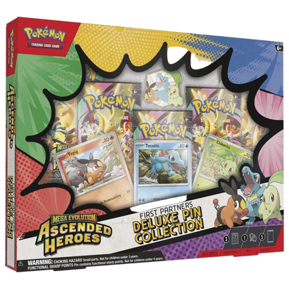 Pokèmon TCG: Mega Evolution Ascended Heroes First Partners Deluxe Pin Collection Box