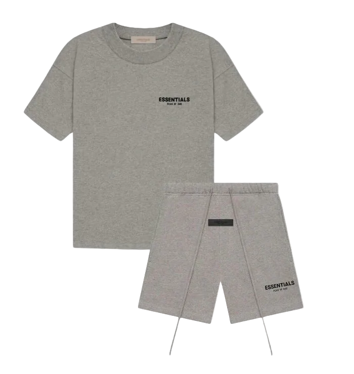 Fear of God Essentials Shorts Set 'Dark Oatmeal' (SS22)
