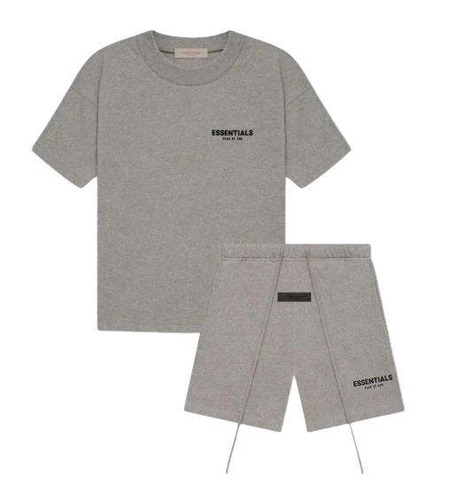 Fear of God Essentials Shorts Set 'Dark Oatmeal' (SS22)