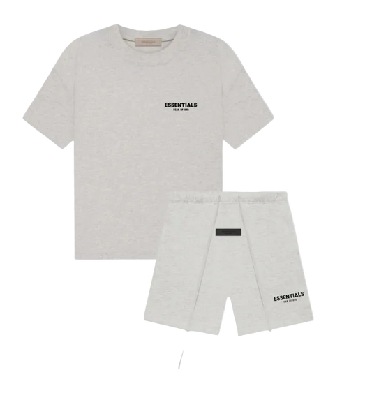 Fear of God Essentials Shorts Set 'Light Oatmeal' (SS22)