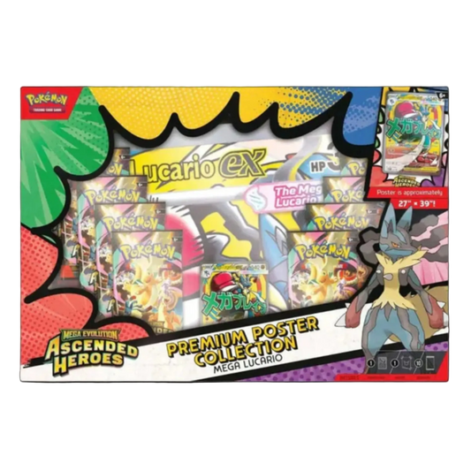 Pokémon TCG: Mega Evolution Ascended Heroes Premium Poster Collection - Mega Lucario